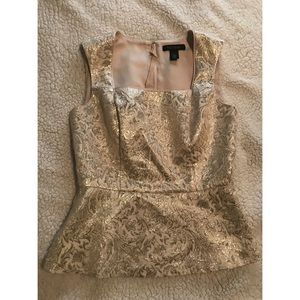 White House Black Market Golden Blouse